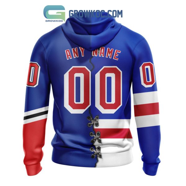 New York Rangers Mix Reverse Retro Personalized Hoodie Shirts