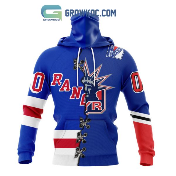 New York Rangers Mix Reverse Retro Personalized Hoodie Shirts