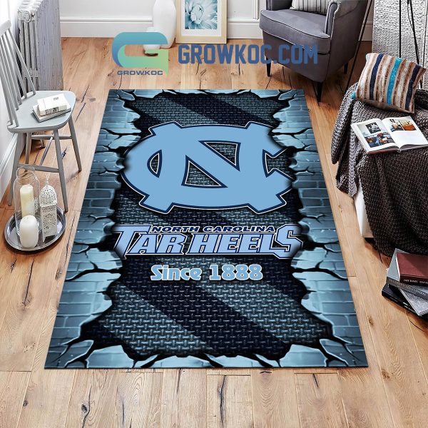 North Carolina Tar Heels Football Team Living Room Rug