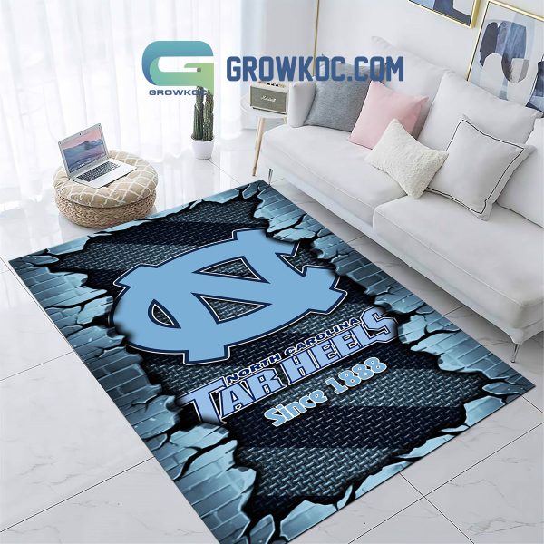 North Carolina Tar Heels Football Team Living Room Rug