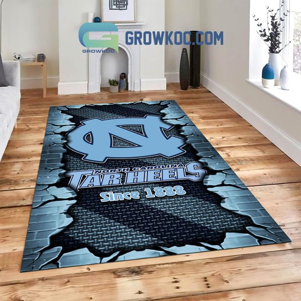 North Carolina Tar Heels Football Team Living Room Rug