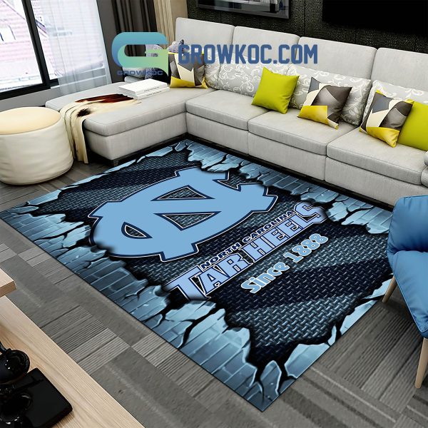 North Carolina Tar Heels Football Team Living Room Rug