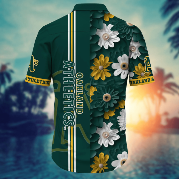 Oakland Athletics Summer Flower Hawaii Shirts