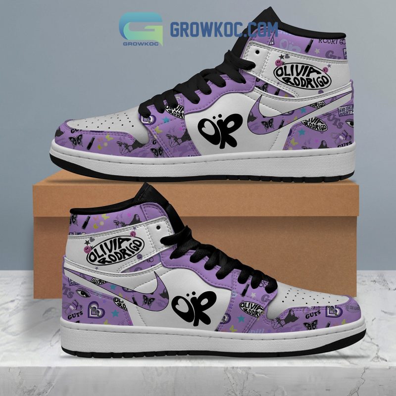 Olivia Rodrigo Sour Black Lace Air Jordan 1 Shoes - Growkoc