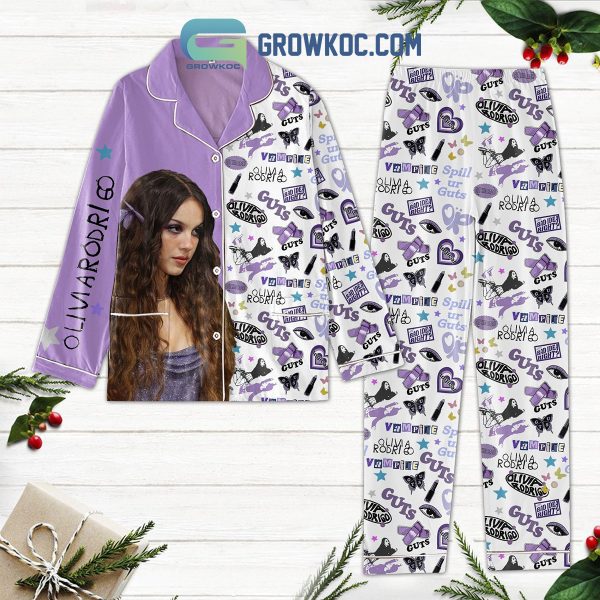 Olivia Rodrigo Guts Fan Polyester Pajamas Set