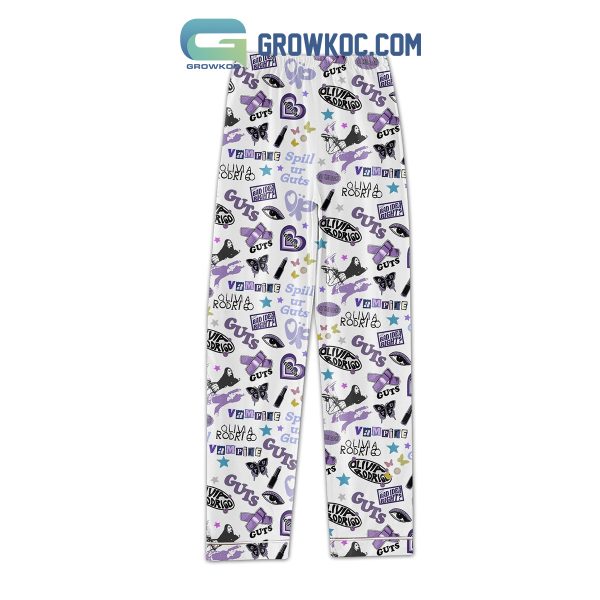 Olivia Rodrigo Guts Fan Polyester Pajamas Set