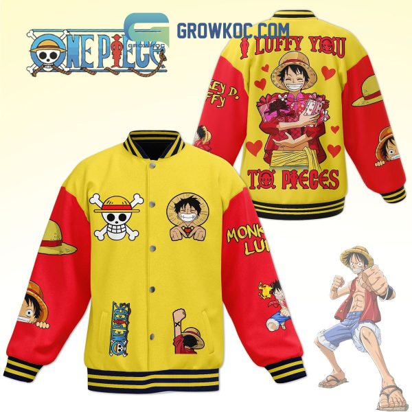 One Piece Luffy Valentine’s Day Baseball Jacket