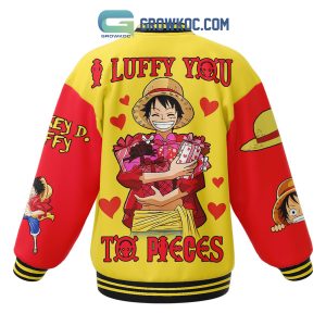 One Piece Luffy Valentine’s Day Baseball Jacket