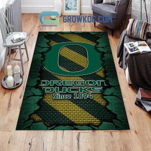 Oregon Ducks Football Team Living Room Rug