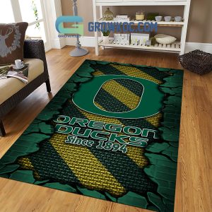 Oregon Ducks Football Team Living Room Rug