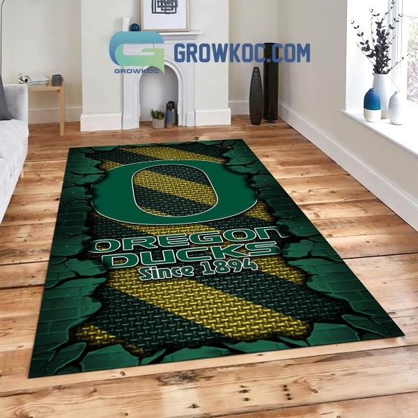 Oregon Ducks Football Team Living Room Rug