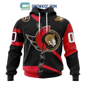 Ottawa Senators Mix Reverse Retro Personalized Hoodie Shirts