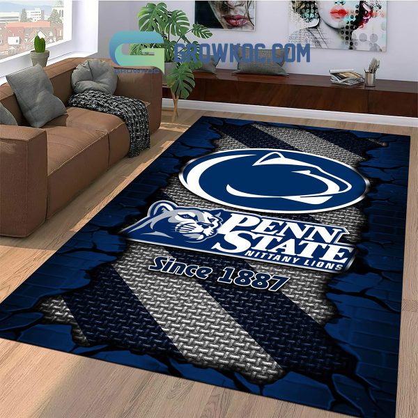 Penn State Nittany Lions Football Team Living Room Rug
