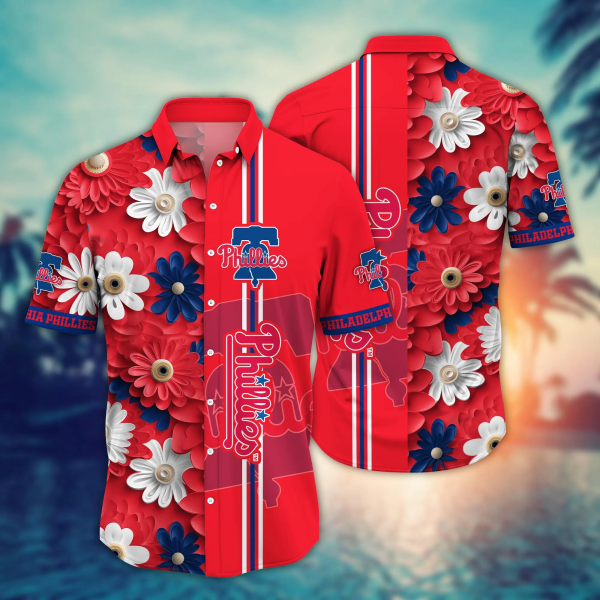 Philadelphia Phillies Summer Flower Hawaii Shirts