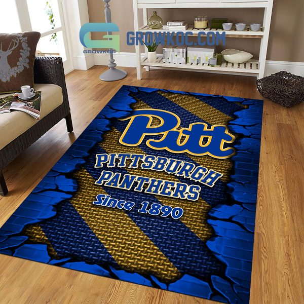 Pittsburgh Panthers Football Team Living Room Rug