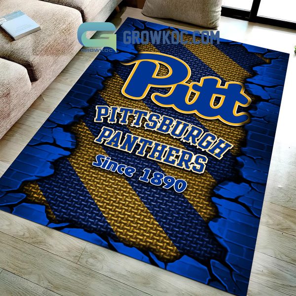 Pittsburgh Panthers Football Team Living Room Rug