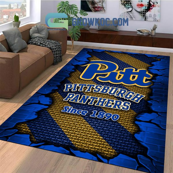 Pittsburgh Panthers Football Team Living Room Rug