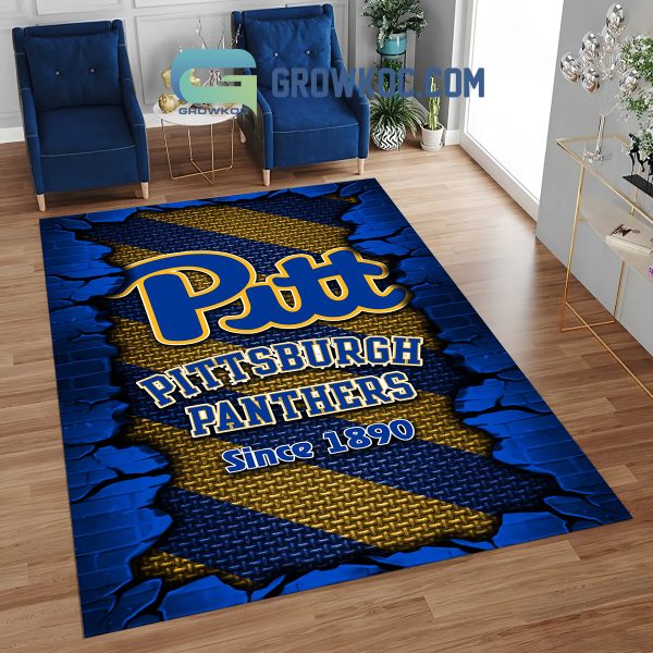 Pittsburgh Panthers Football Team Living Room Rug