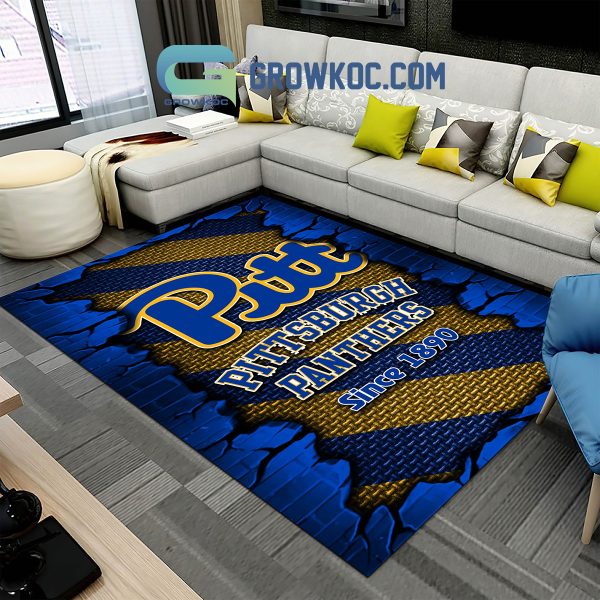 Pittsburgh Panthers Football Team Living Room Rug