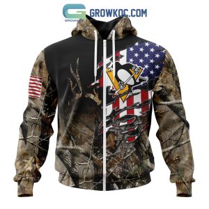 Pittsburgh Penguins NHL Special Camo Realtree Hunting Personalized Hoodie T Shirt