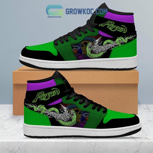 Poison Green Snake Air Jordan 1 Shoes
