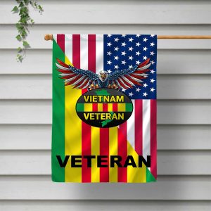 Proud Vietnam Veteran The US Flags House Garden Flags