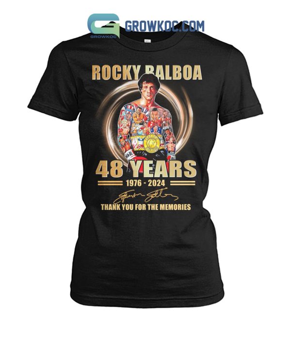 Rocky Balboa Thank You For The Memories T Shirt