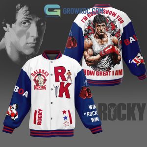 Rocky How Great I Am Baseball Jacket