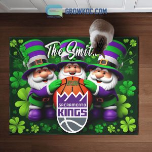 Sacramento Kings Happy St. Patrick’s Day Personalized Doormat