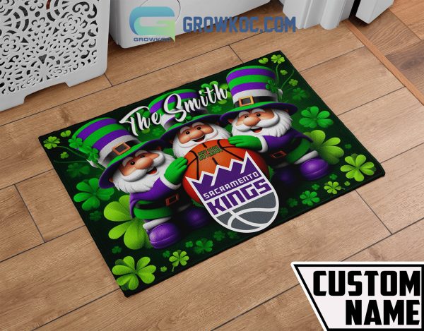 Sacramento Kings Happy St. Patrick’s Day Personalized Doormat