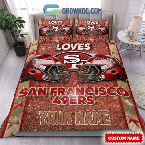 San Francisco 49ers Star Wall Personalized Fan Bedding Set