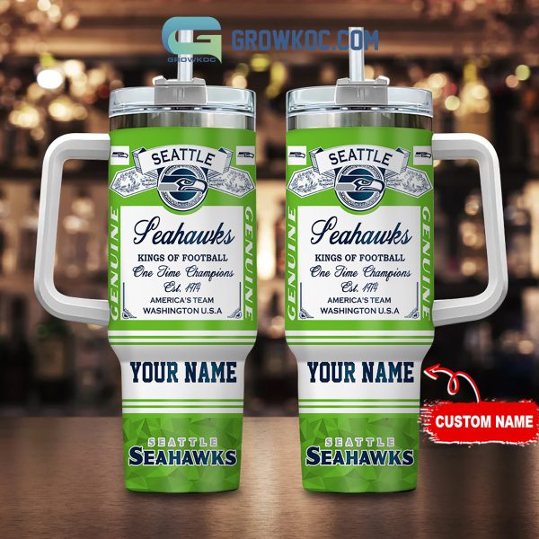 Seattle Seahawks Kings of Football Personalized 40oz Tumbler