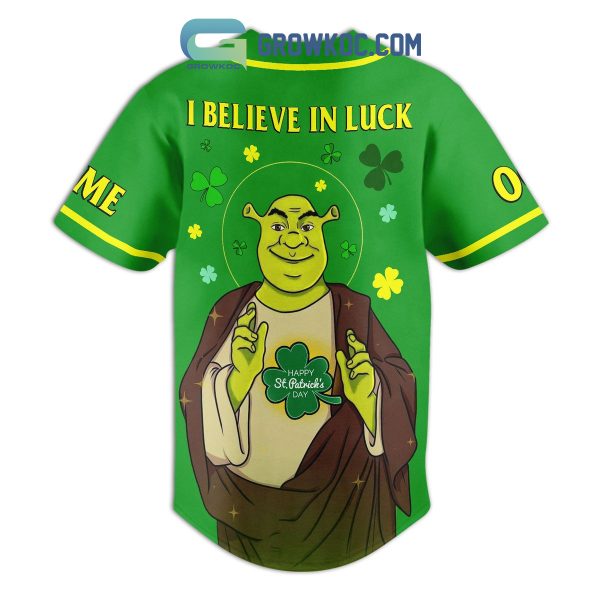 Shrek St. Patrick’s Day Fan Personalized Baseball Jersey