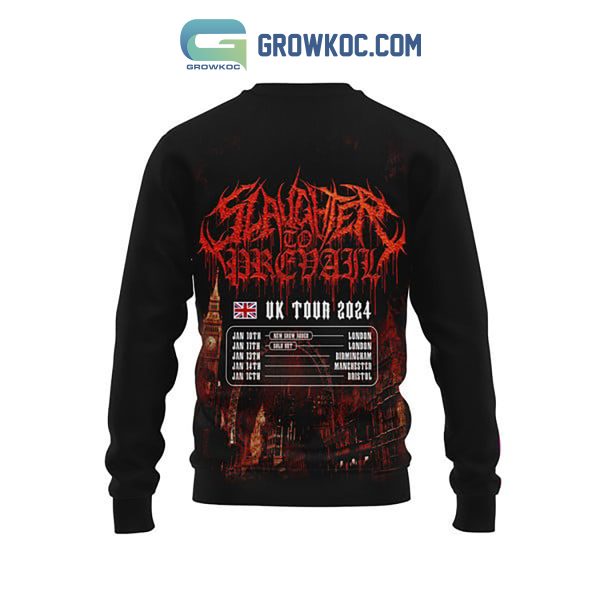 Slaughter To Prevail UK Tour 2024 Hoodie Shirts