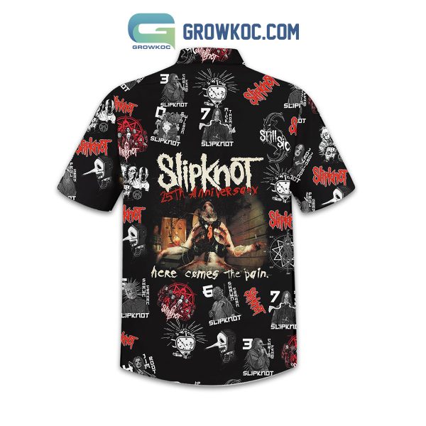 Slipknot 25th Anniversary Black Design Hawaiian Shirts
