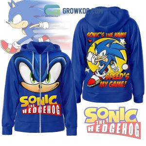 Sonic The Hedgehog Speed Is My Game Hoodie Shirts