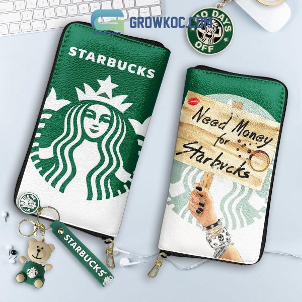 Starbucks I Need Money For Coffee Purse Wallet