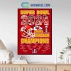 Kansas City Chiefs Super Bowl LVIII Champions Poster