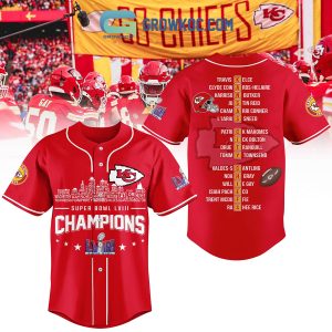 Super Bowl LVIII Champions Chiefs Baseball Jersey