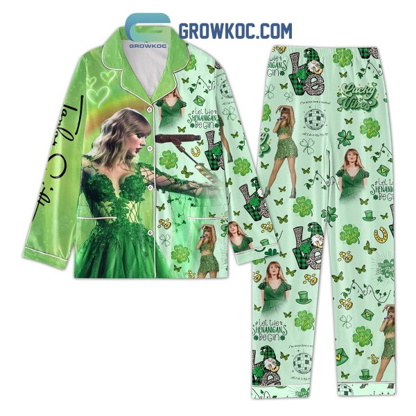 Taylor Swift St. Patrick’s Day Polyester Pajamas Set