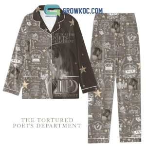 Taylor Swift The Tortured Poets Department Album Polyester Pajamas Set