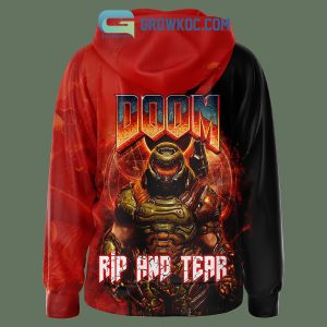 The Doom Slayer Rip And Tear Fan Hoodie Shirts