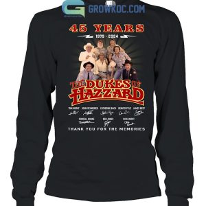 The Dukes Of Hazzard 45 Years Of The Memories T Shirt