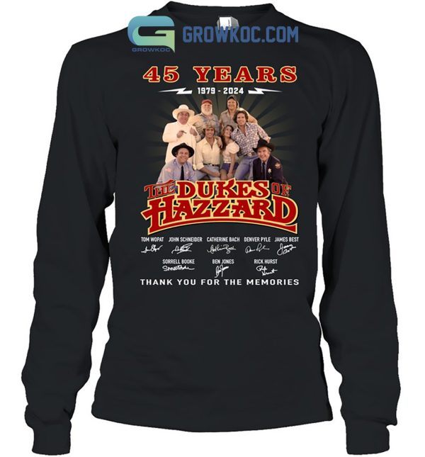 The Dukes Of Hazzard 45 Years Of The Memories T Shirt