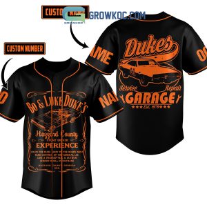 The Dukes Of Hazzard Stunt Driving Academy Orange Version Personalized Baseball Jersey
