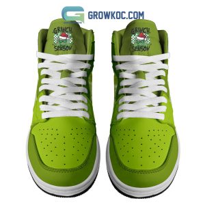 The Grinch Season Fan Personalized Air Jordan 1 Shoes