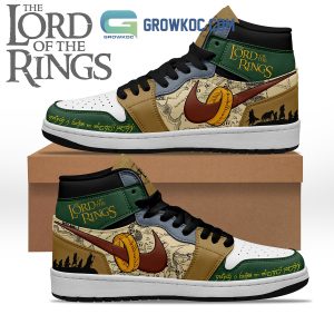The Lord Of The Rings Not All Those Who Wander Are Lost Black Lace Air Jordan 1 Shoes