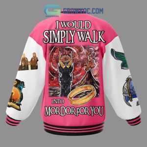 The Lord Of The Rings Walk Into Mordor Baseball Jacket