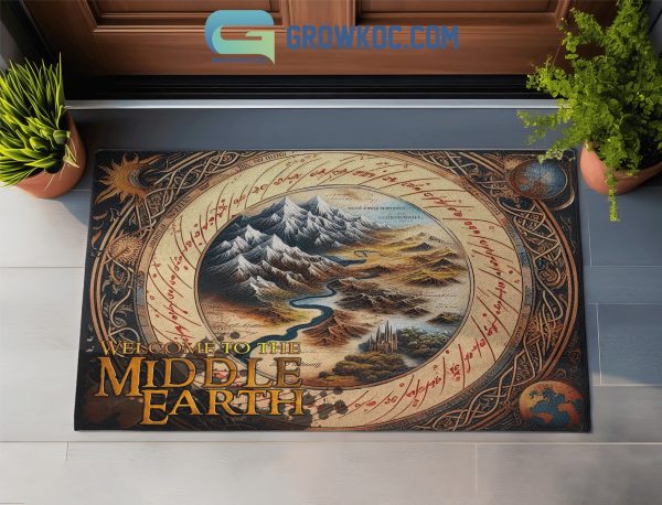 The Lord Of The Rings Welcome To The Middle Earth Doormat