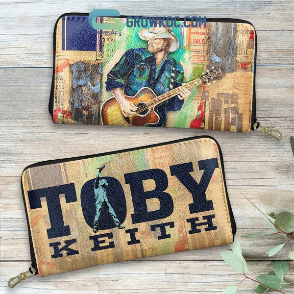 Toby Keith Spending Money Is An Art Fan Purse Wallet